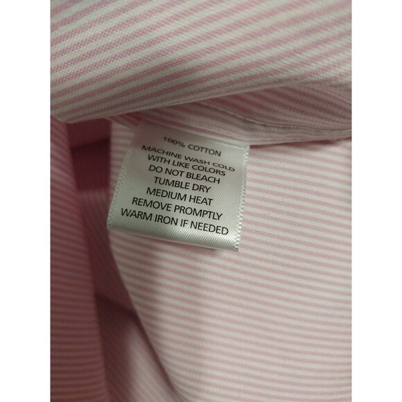 Untuckit Shirt Mens XXXL 3XL Button Up Wrinkle Free Pink Striped Flip Cuff - Picture 3 of 3